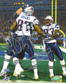 Deion Branch and David Givens signed autograph