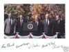 Bush Reagan, Carter, Ford, Nixon, Presidents signed autographs
