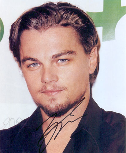 Leonardo Dicaprio autographs