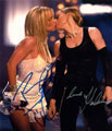 Madonna and Britney Spears signed autographs